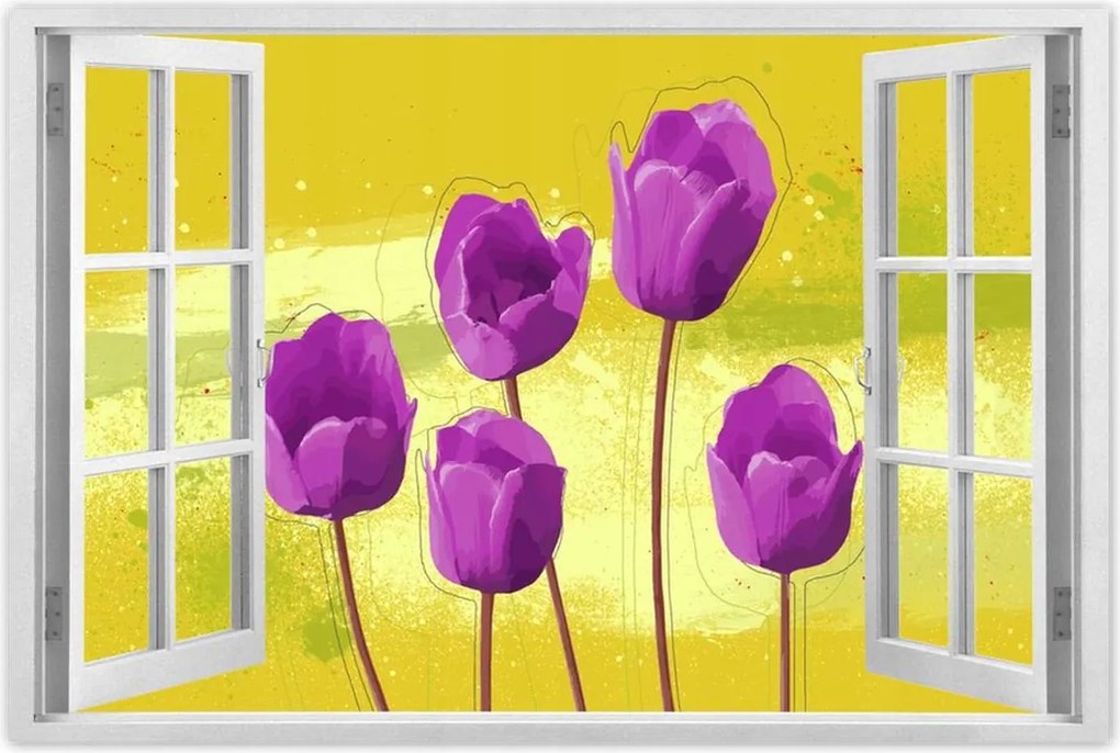 Poszterek 120x80 Mezei pipacsok Mézes háttér