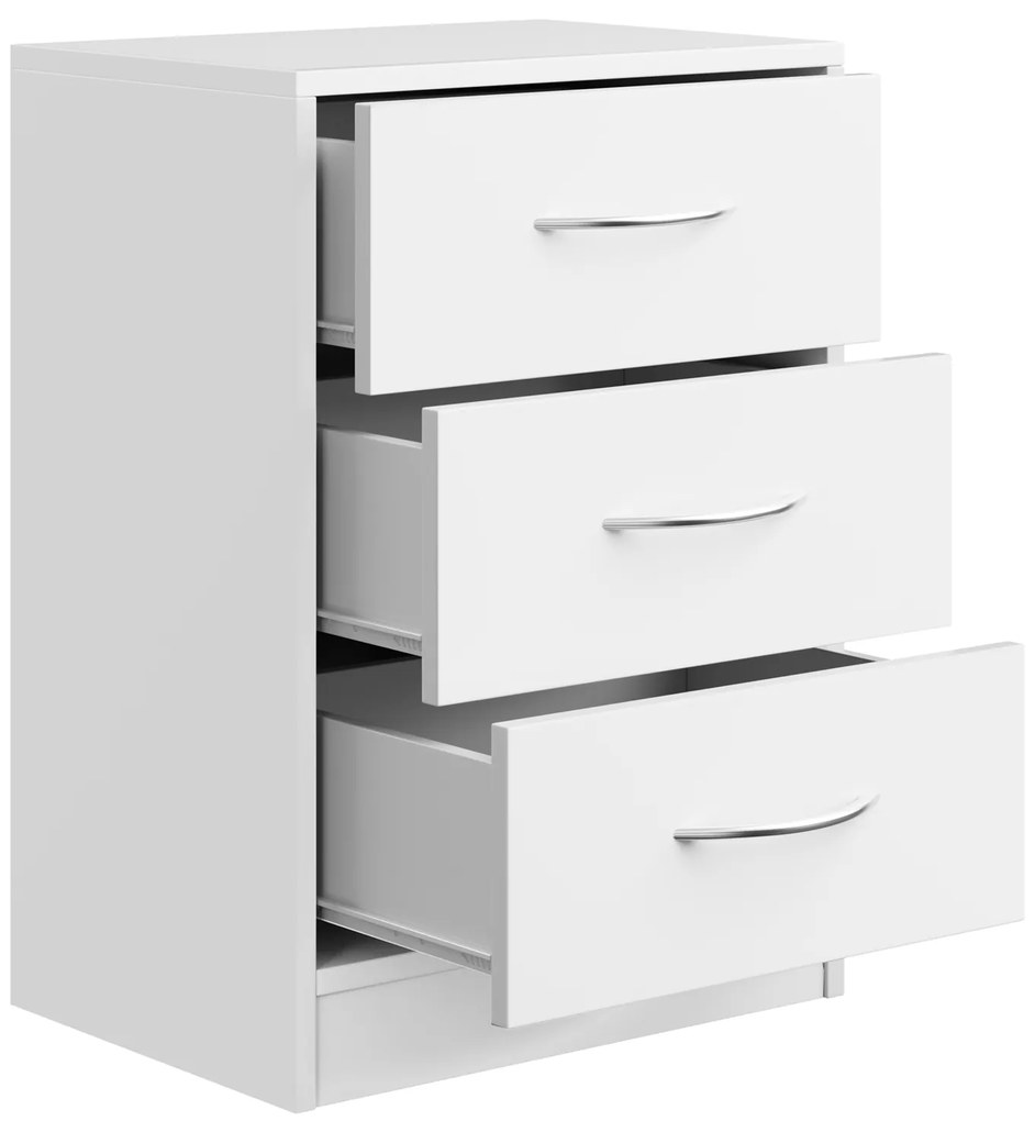 Casaria® Eloise éjjeliszekrény 54x39x28 cm - fehér