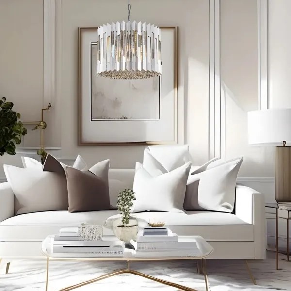 Kristály csillár láncon RITZ 7xE14/40W/230V króm