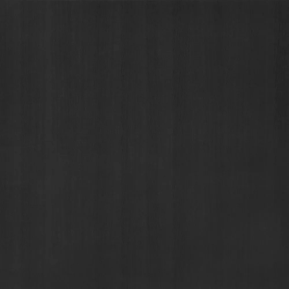 fekete tömör fenyőfa könyvszekrény/térelválasztó 80x25x132 cm