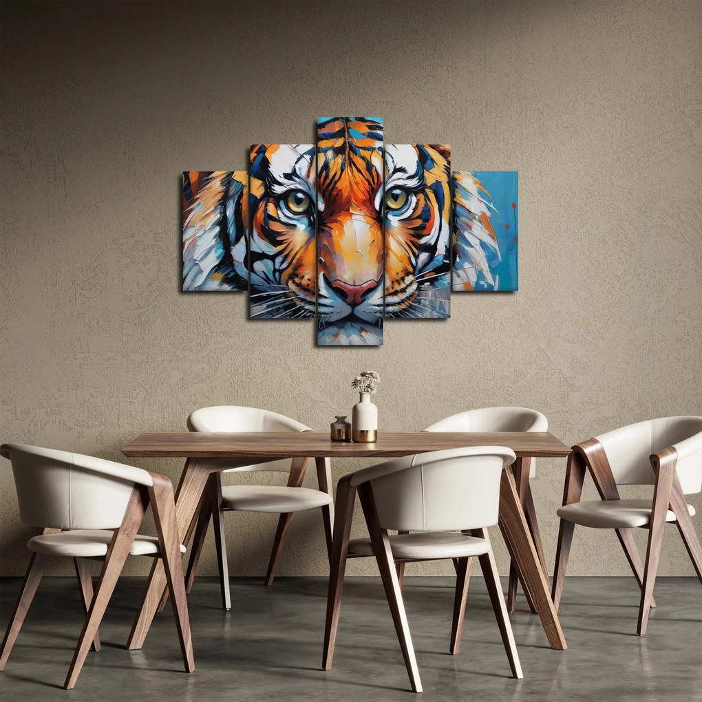 Kép - Tigris látképe, festmény (150x105 cm)