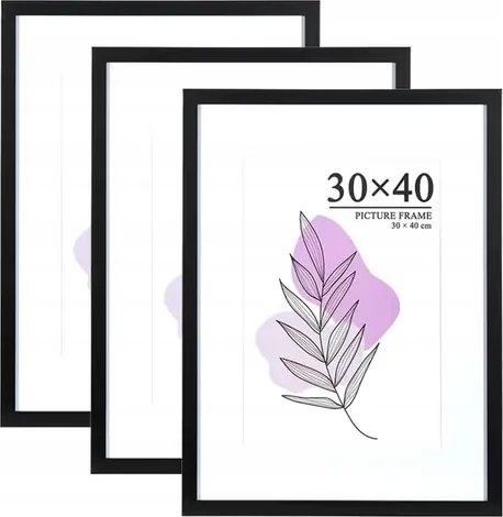 Képkeret szett 3db-os passepartout 30x40 cm