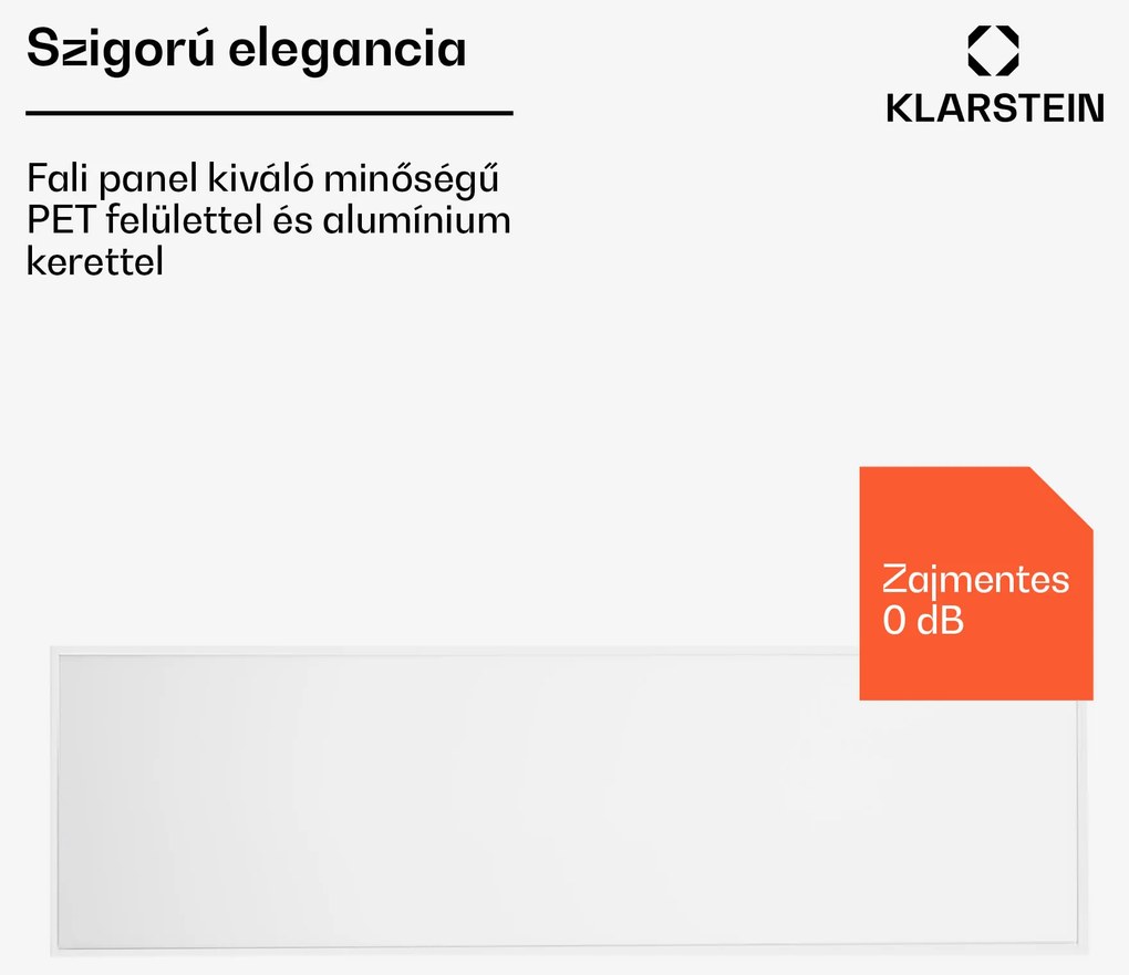 Klarstein Wonderwall 300 Smart, infravörös hősugárzó, 30 x 100 cm, 300 W, heti időzítő, IP24, fehér