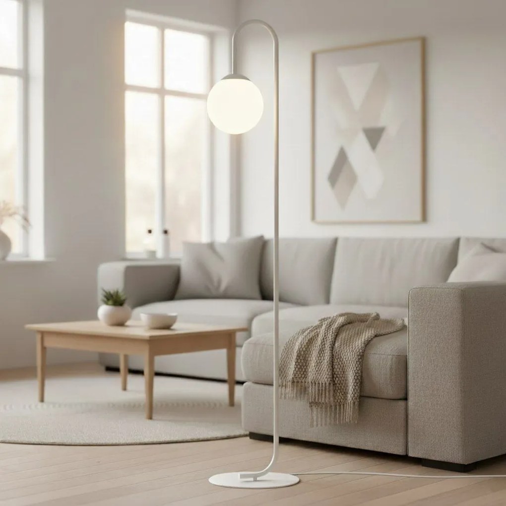 Emibig modern állólámpa flor fehér emi1498/lp1