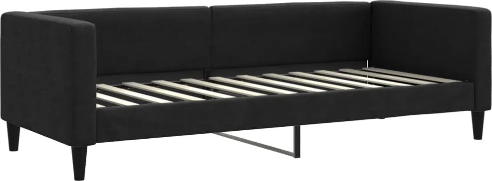 vidaXL fekete szövet kanapéágy 80 x 200 cm