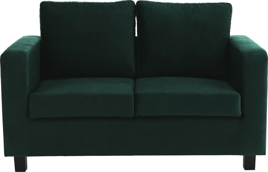 Teljesen kárpitozott heverő, smaragd szövet, LUANA