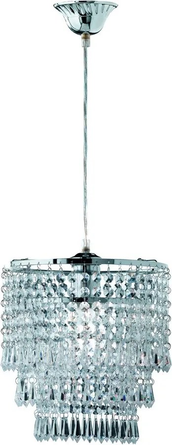 Világoskék fém függőlámpa akrilüveg búrával ø 25 cm Orient – Reality