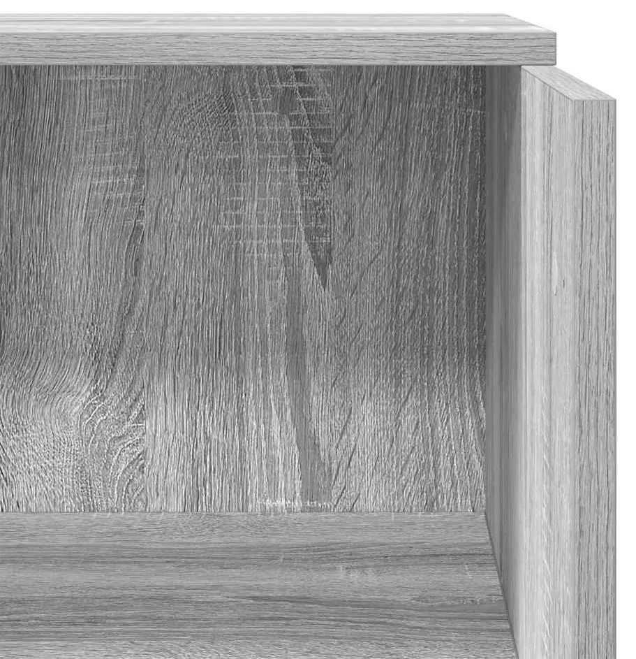 recepciós pult szürke sonoma 55x50x103,5 cm szerelt fa