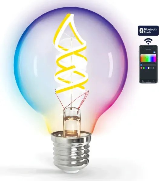 Okos izzó bluetooth G95 RGBW 4,9W