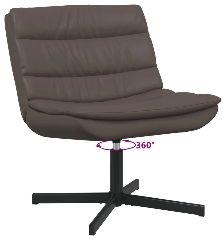Forgószék Csokoládébarna Műbőr Közepes Ergonomikus Forgószék