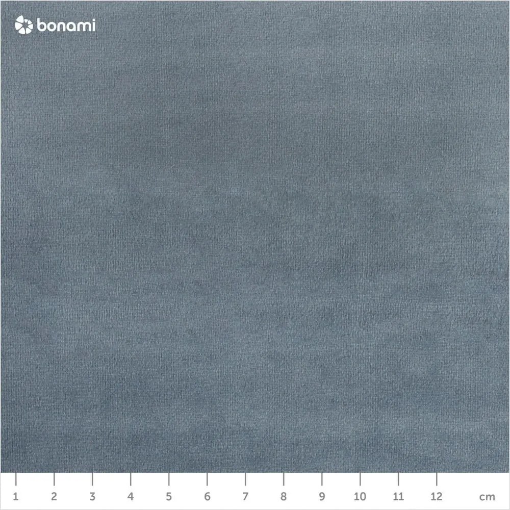 Világoskék kárpitozott franciaágy tárolóhellyel, ágyráccsal 200x200 cm Kelp – Micadoni Home