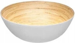 Bambusz Saláta 25cm fehér Természetes 2,3L