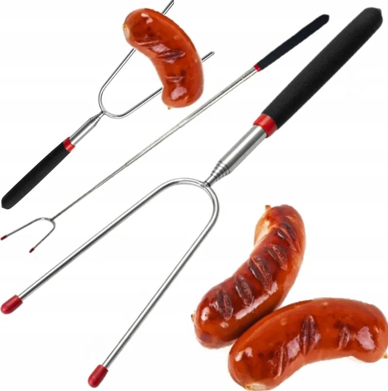 Kolbász Bot Teleszkópos Villa Tűzrakó Villa Összecsukható Bbq