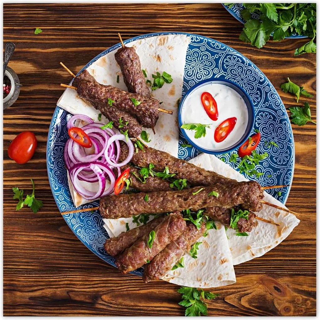 Poszterek 70x70 Török kebab Élelmiszer