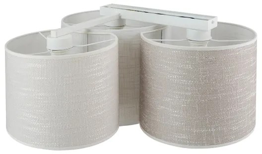 Brilagi - Mennyezeti lámpa SNAKE 3xE27/15W/230V szürke/krémszínű