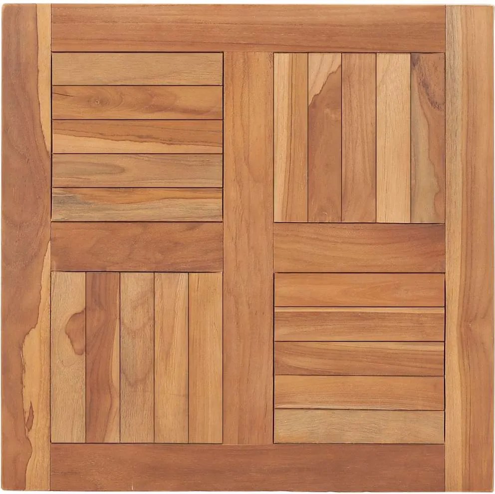 vidaXL tömör tíkfa asztallap 60 x 60 x 2,5 cm