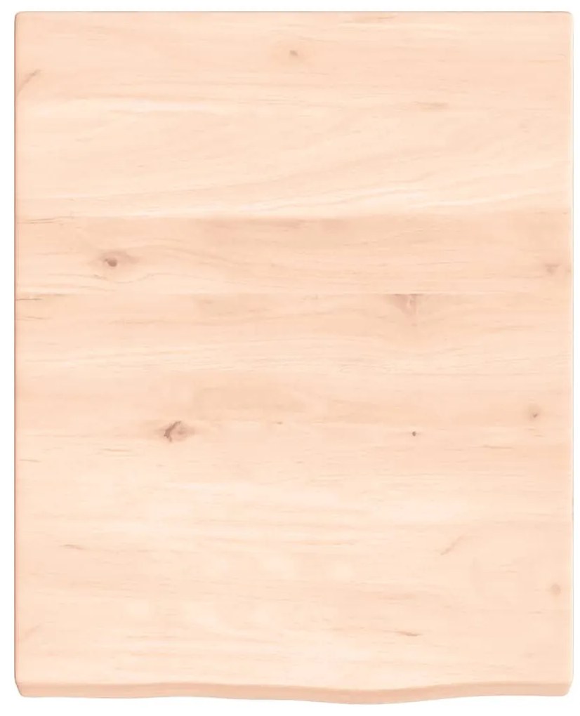 kezeletlen tömör fa fürdőszobai pult 40x50x(2-4) cm