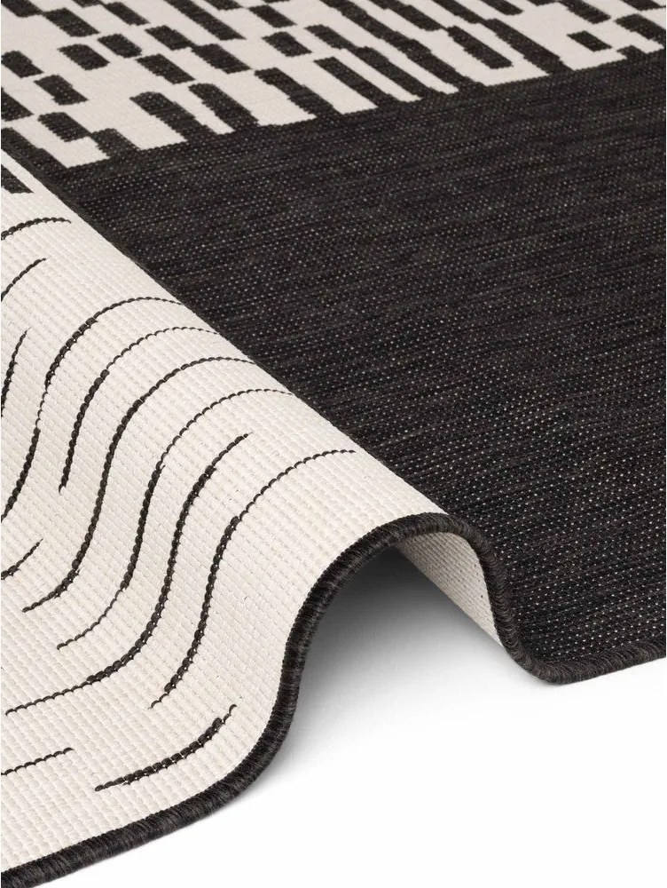 Fekete-krémszínű kültéri-beltéri szőnyeg 200x300 cm Haringey Acacia – Ted Baker