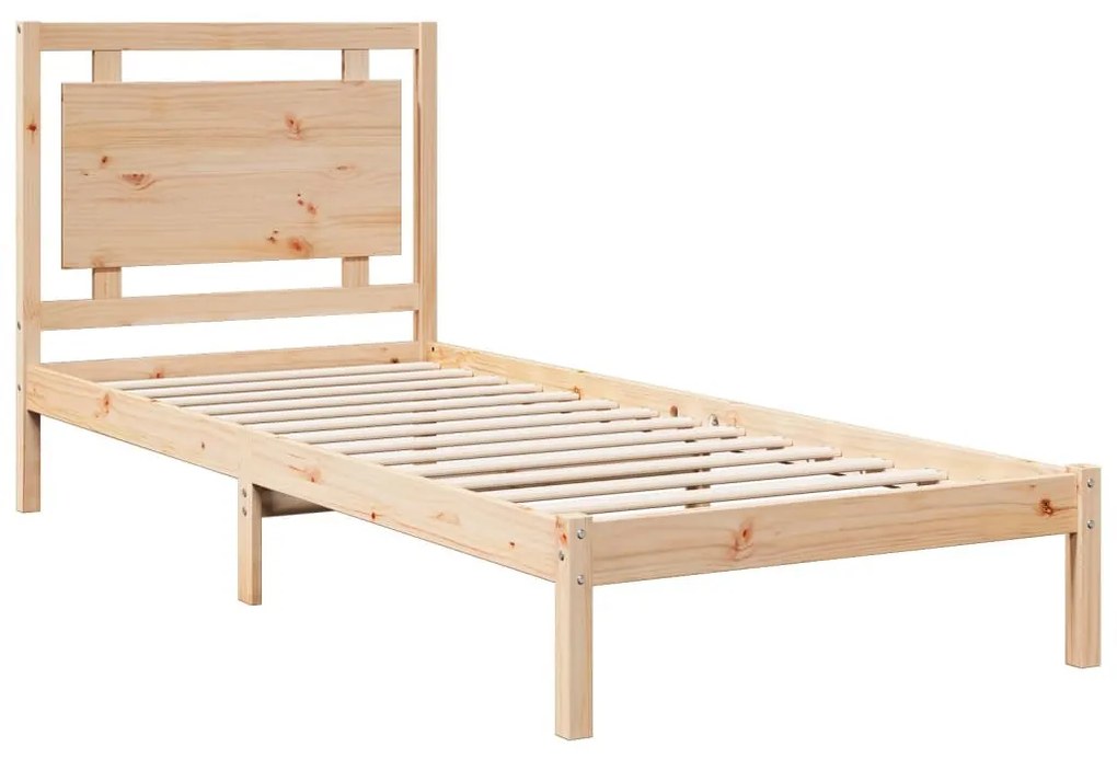 tömör fa extra hosszú ágykeret matrac nélkül 100 x 210 cm