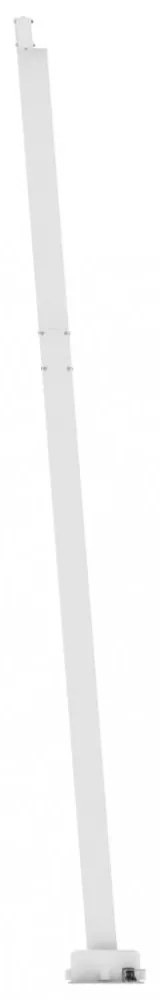 krémszínű kézzel kihúzható póznás napellenző 350 x 250 cm