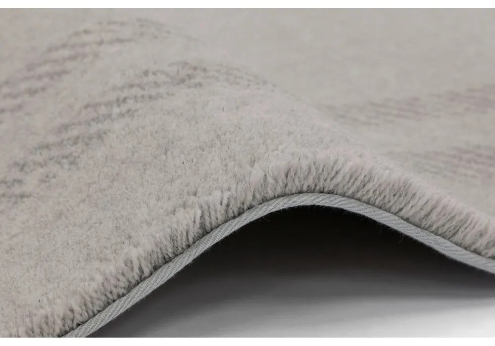 Krémszínű gyapjú szőnyeg 160x240 cm Calisia M Grid Rim – Agnella