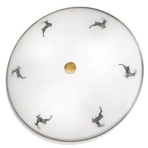 Kolarz 731.U13.4.133- Mennyezeti lámpa NONNA 3xE27/60W/230V átm. 42 cm szürke/réz