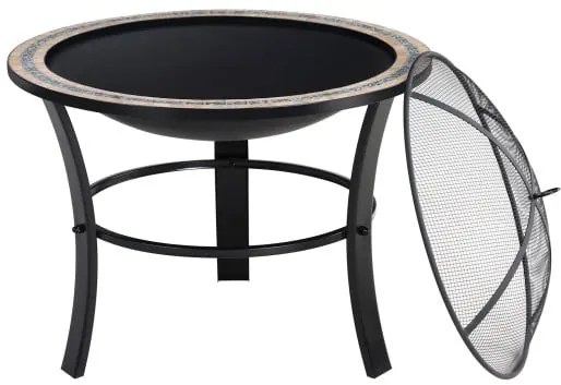 monzana® Fuego tűzrakóhely Ø76 cm - mozaik