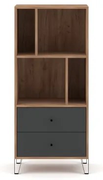 Komód SULA craft tölgy/fekete