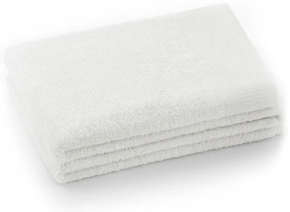 Fehér frottír pamut fürdőlepedő 70x140 cm Amari – Restilo