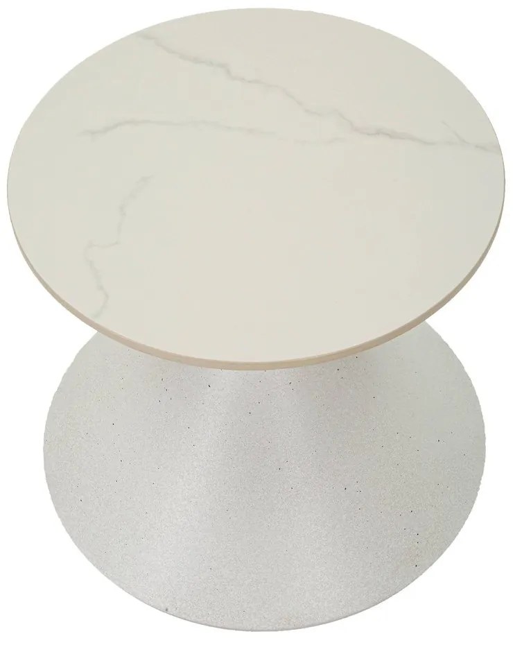 Kerek tárolóasztal kerámia asztallappal ø 45 cm Fush – Mauro Ferretti