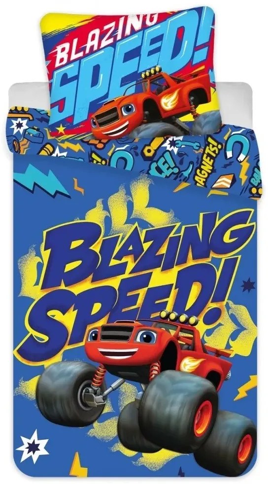 Láng és a szuperverdák ovis ágyneműhuzat kék 100x135cm 40x60cm