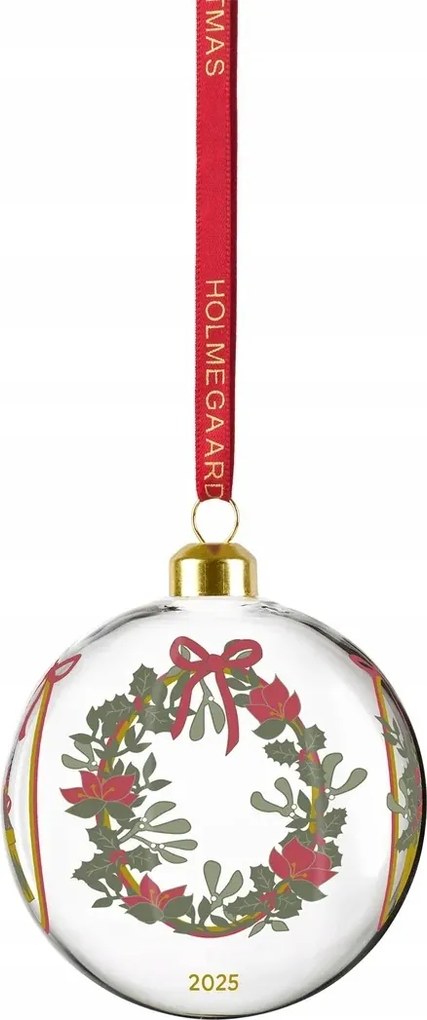 Holmegaard Üveggömb Karácsonyfa medál 2025-es kiadás