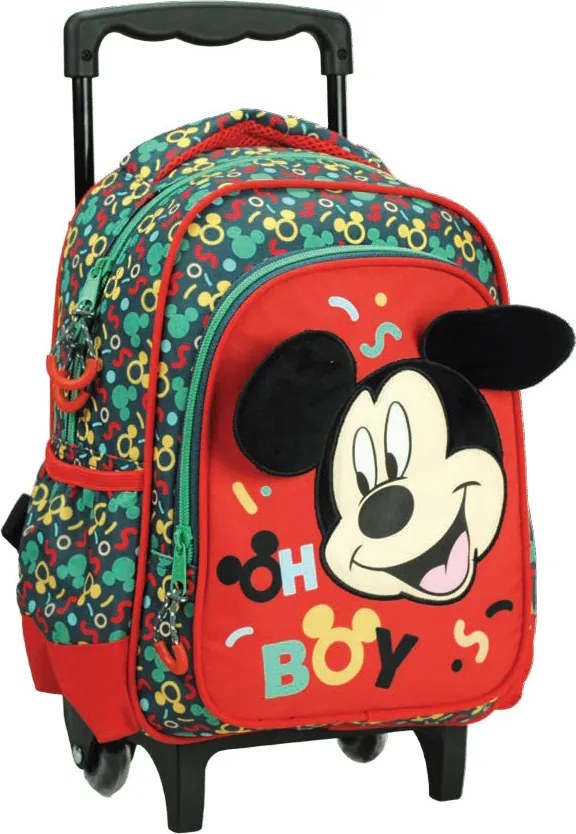 Disney Mickey Oh Boy gurulós ovis hátizsák, táska 30 cm