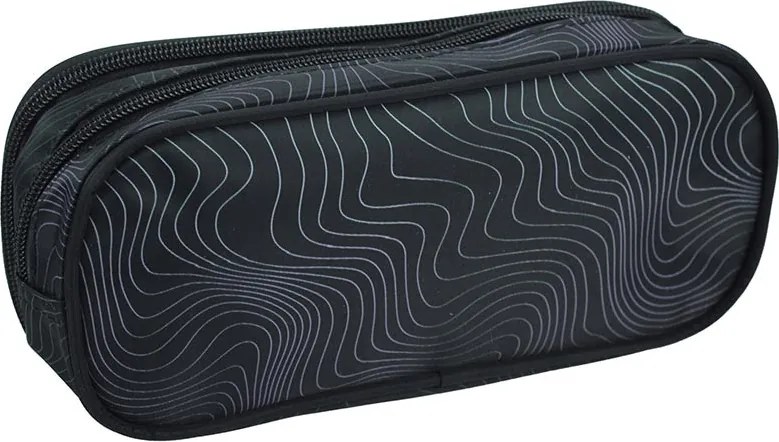K-pop Démonvadászok Black 2 rekeszes tolltartó 26 cm