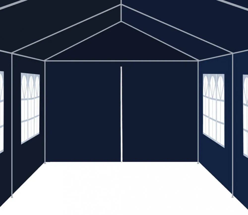 kék kerti pavilon 3 x 12 m