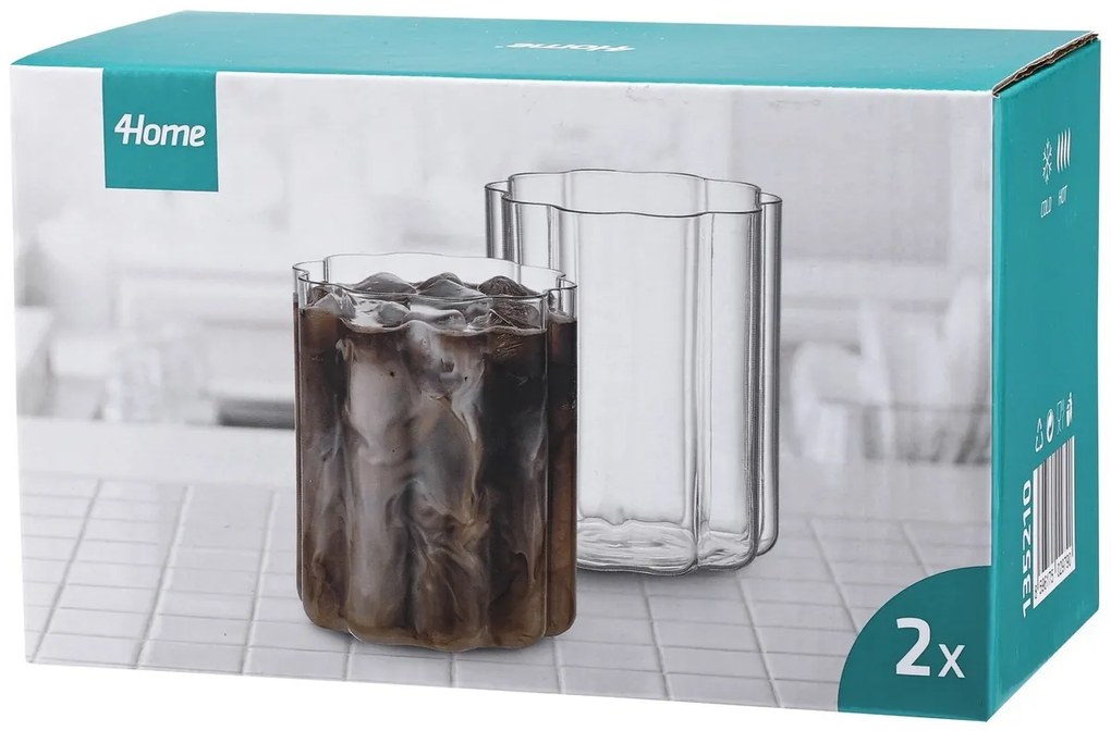 4Home Florette pohárkészlet 400 ml, 2 db