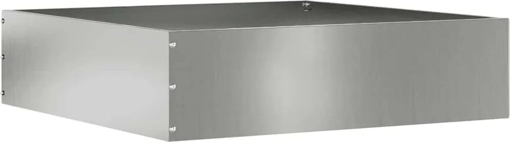 vidaXL Fűszegélyezés Ezüst 50 x 50 x 13 cm Horganyzott acél