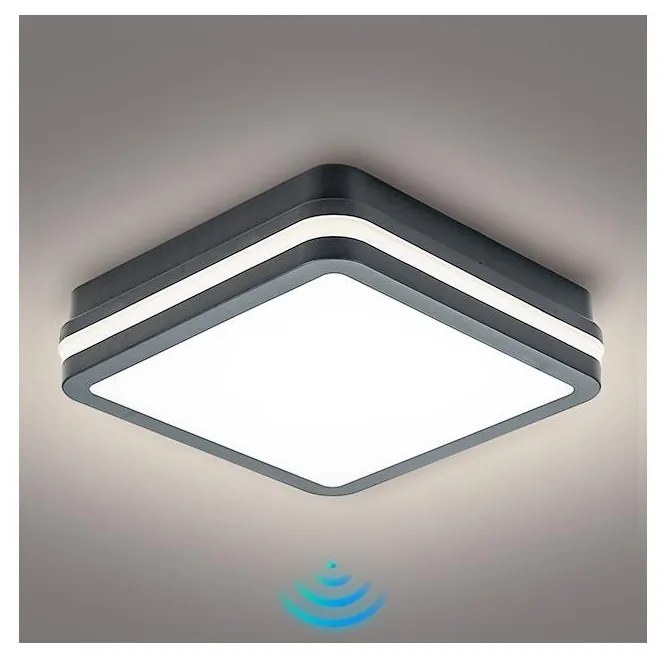Brilagi Brilagi BENE LED kültéri lámpa szenzorral 18W 230V 22x22 cm IP54 BG0924