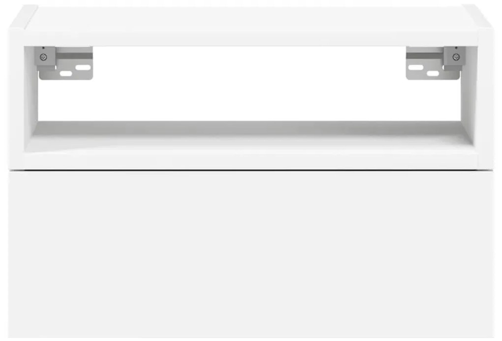 fehér falra szerelhető éjjeliszekrény 45 x 26 x 28,5 cm