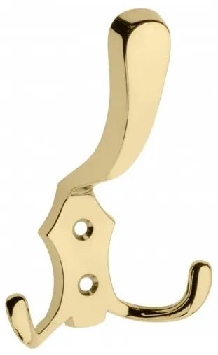 Fogas fém, K24-A0, kalaptartós, sárga réz