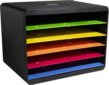 Dokumentum szortírozó, műanyag, 5 részes, EXACOMPTA Horizon Iderama® (EX305798D)