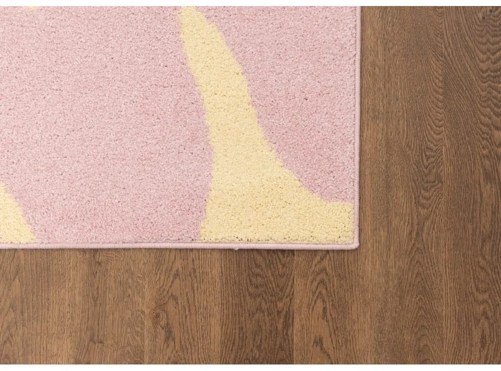 Sárga-rózsaszín gyerek szőnyeg 120x170 cm Hugsy Vanilla – FD