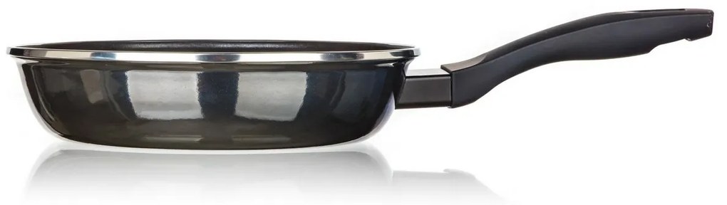 Banquet METALLIC Black 24 cm-es smaltált serpenyő,tapadásmentes felülettel, 24 cm