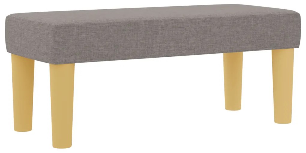 Box Spring Ágy Matraccal és Pad Taupe 80x200 cm Szövet