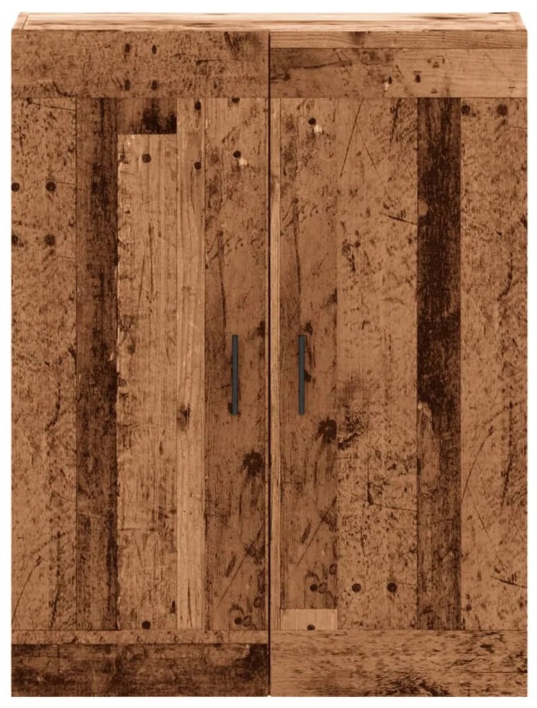 antik fa színű szerelt fa fali szekrény 69,5 x 34 x 90 cm