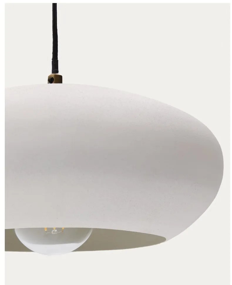 Fehér függőlámpa fém búrával ø 40 cm Inda – Kave Home