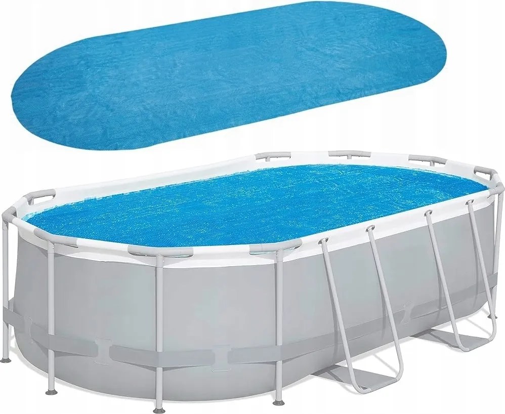 Erős Napelemes Hőtakaró Ovális Medencéhez 610 x 305 cm Bh 85803