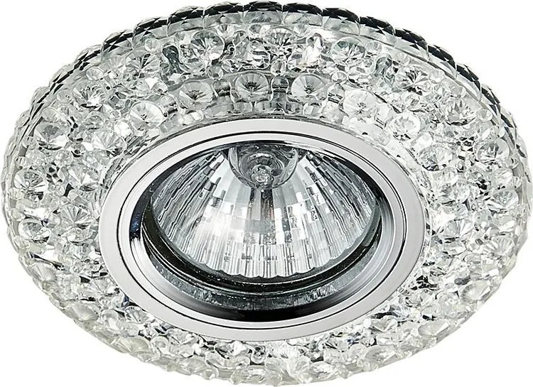 EMITHOR Crystals 71095 beépíthető kristály spotlámpa króm GU10 IP20