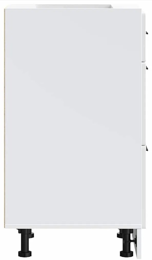 konyhai alsószekrény Porto" magasfényű fehér, rétegelt fa"