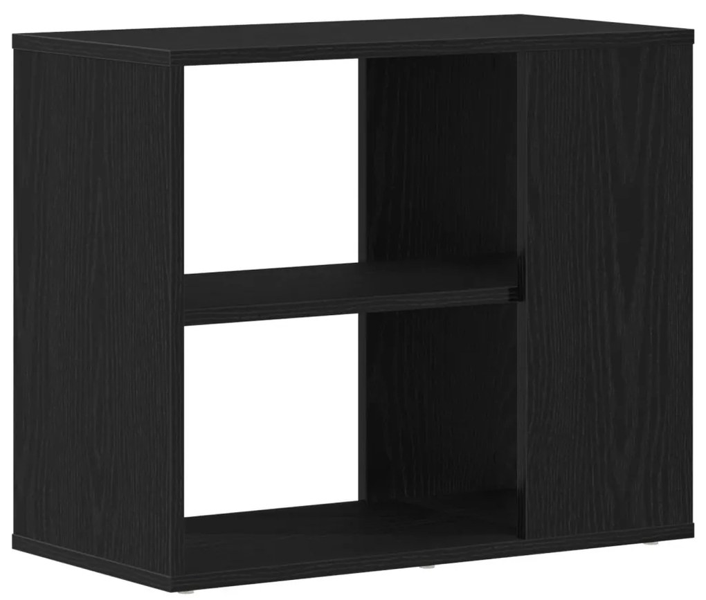 vidaXL Széf fiókkal Fekete tölgy 60 x 30 x 50 cm Faanyag